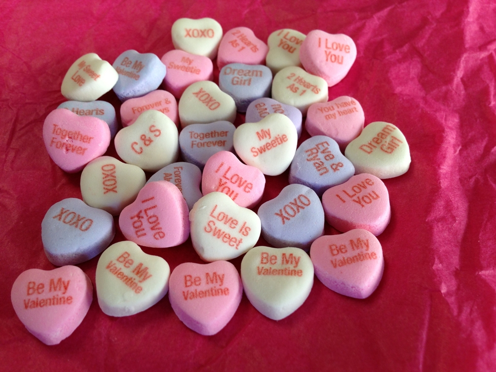 personalized candy hearts necco